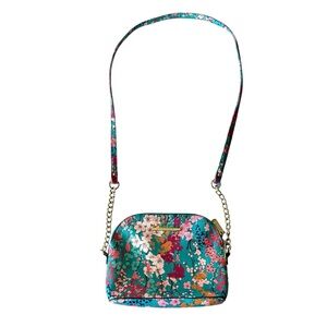 Steve Madden Purse Crossbody Bag Floral Twee Feminine Fairy Preppy Teal Garden